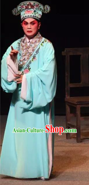 Mother of Mu Lian Chinese Sichuan Opera Xiaosheng Apparels Costumes and Headpieces Peking Opera Young Male Garment Clothing