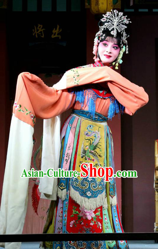 Chinese Sichuan Opera Consort Yang Garment Costumes and Hair Accessories The Palace of Eternal Youth Love Traditional Peking Opera Hua Tan Dress Actress Apparels