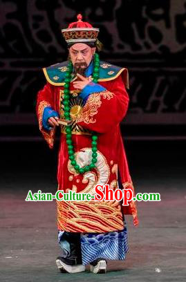 Scholar of Ba Shan Chinese Sichuan Opera Infante Apparels Costumes and Headpieces Peking Opera Royal Highness Garment Elderly Male Clothing