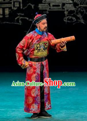 Scholar of Ba Shan Chinese Sichuan Opera Minister Zhang Zhidong Apparels Costumes and Headpieces Peking Opera Official Garment Clothing