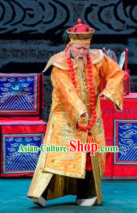 Scholar of Ba Shan Chinese Sichuan Opera Infante Apparels Costumes and Headpieces Peking Opera Lord Garment Elderly Male Clothing
