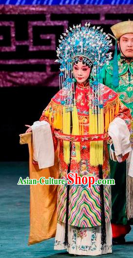 Chinese Sichuan Opera Princess Garment Costumes and Hair Accessories Traditional Peking Opera Young Female Dress Hua Tan Apparels