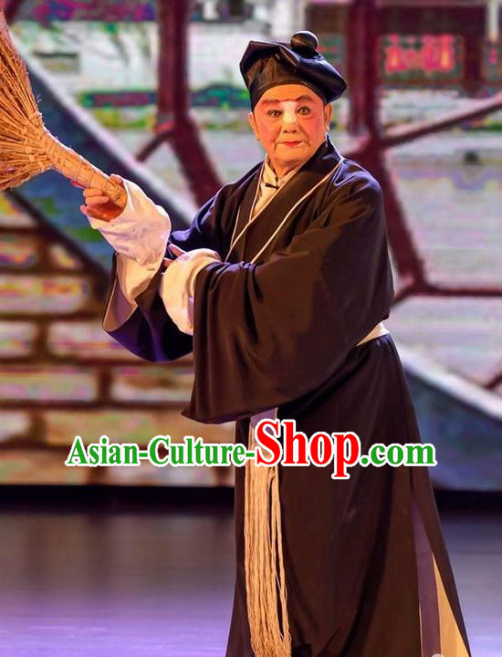 He Zhu Pei Chinese Sichuan Opera Servant Zhao Wang Apparels Costumes and Headpieces Peking Opera Clown Garment Clothing