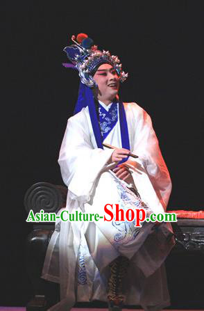 Love Bell Tower Chinese Peking Opera Xiaosheng Tian Hao Garment Costumes and Headwear Beijing Opera Martial Male Apparels Clothing