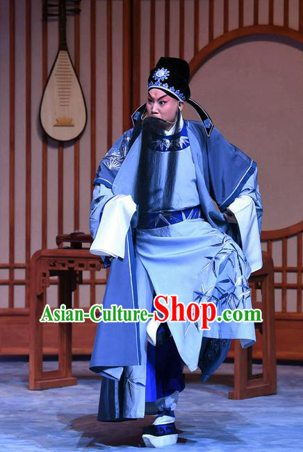 Zhu Lianxiu Chinese Peking Opera Guan Hanqing Garment Costumes and Headwear Beijing Opera Dramatist Apparels Clothing
