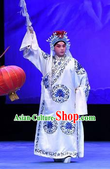 Chinese Peking Opera Takefu Luo Cheng Garment Costumes and Headwear Beijing Opera Martial Male Apparels General Clothing