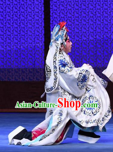 Chinese Peking Opera Takefu Luo Cheng Garment Costumes and Headwear Beijing Opera Martial Male Apparels General Clothing