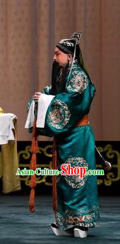 Changban Po Hanjin Kou Chinese Peking Opera Laosheng Liu Bei Garment Costumes and Headwear Beijing Opera Elderly Male Apparels Clothing