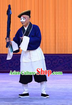 Sister Thirteen Chinese Peking Opera Chou Garment Costumes and Headwear Beijing Opera Clown Apparels Clothing