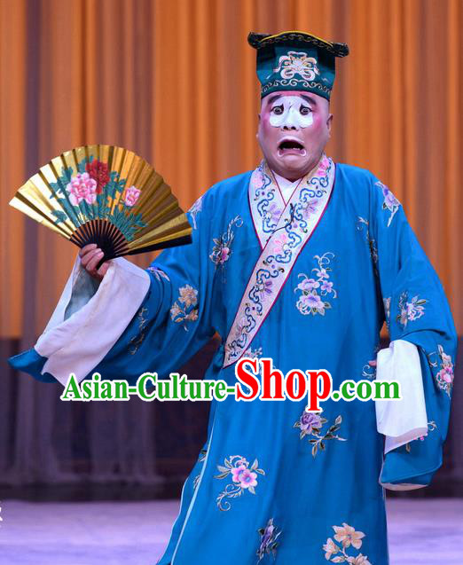 Da Ying Jie Lie Chinese Peking Opera Young Male Garment Costumes and Headwear Beijing Opera Bully Shi Wen Apparels Clown Clothing