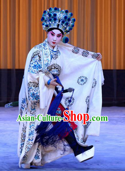 Da Ying Jie Lie Chinese Peking Opera Martial Man Garment Costumes and Headwear Beijing Opera Takefu Kuang Zhong Apparels Young Male Clothing