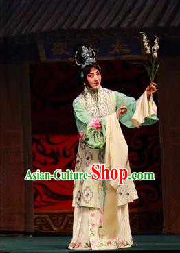 Chinese Beijing Opera Taoist Nun Yang Yuhuan Apparels Costumes and Headpieces Tai Zhen Wai Zhuan Traditional Peking Opera Actress Garment Dress