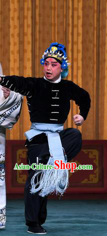 Sacrifice Zhao Shi Gu Er Chinese Peking Opera Martial Male Garment Costumes and Headwear Beijing Opera Takefu Apparels Clothing