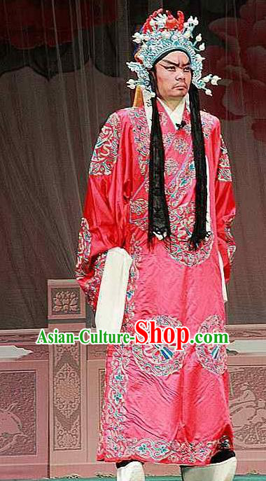 Sacrifice Zhao Shi Gu Er Chinese Peking Opera Takefu Garment Costumes and Headwear Beijing Opera Wusheng Apparels Martial Male Clothing