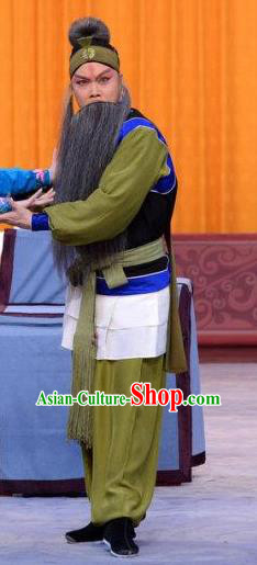 Revenge of the Fisherman Chinese Peking Opera Laosheng Garment Costumes and Headwear Beijing Opera Elderly Male Xiao En Apparels Clothing