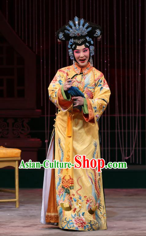 Chinese Beijing Opera Imperial Consort Shu Apparels Costumes and Headpieces Kangxi Dadi Traditional Peking Opera Noble Female Dress Garment