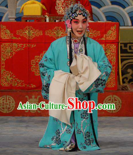 Chinese Beijing Opera Diva Apparels Costumes and Headdress Chen Sanliang Pa Tang Traditional Peking Opera Hua Tan Dress Courtesan Li Shuping Garment