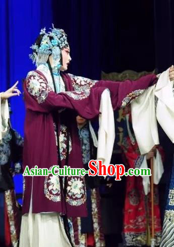 Chinese Beijing Opera Distress Maiden Apparels Costumes and Headdress The Mirror of Fortune Traditional Peking Opera Young Female Actress Dress Garment
