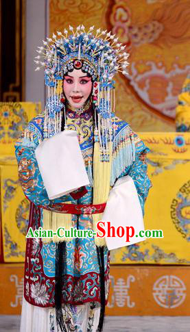 Chinese Beijing Opera Infanta Chai Apparels Actress Costumes and Headdress Number One Scholar Matchmaker Traditional Peking Opera Hua Tan Dress Garment