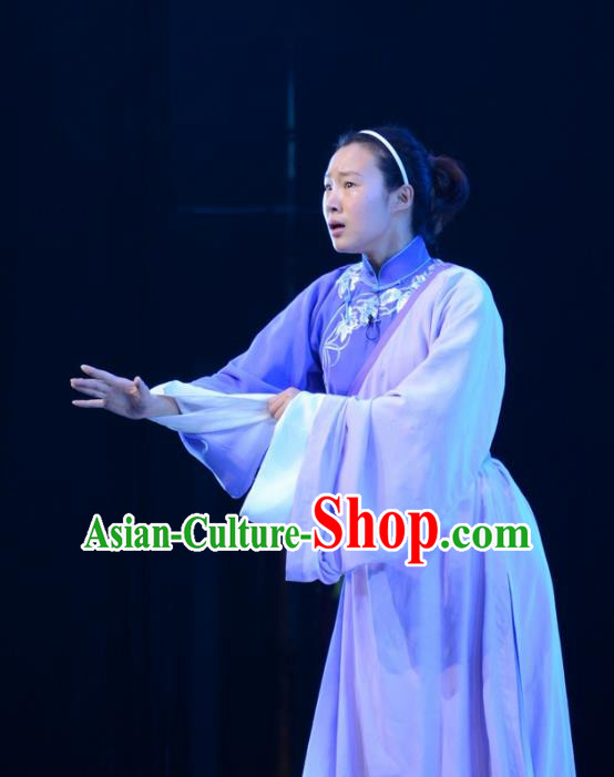 Chinese Hebei Clapper Opera Tibetan Female Garment Costumes and Headdress Sixth Panchen Traditional Bangzi Opera Young Woman Dress Apparels