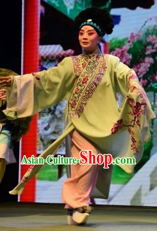Madam White Snake Chinese Shanxi Opera Niche Apparels Costumes and Headpieces Traditional Jin Opera Xiaosheng Garment Young Male Xu Xian Robe Clothing