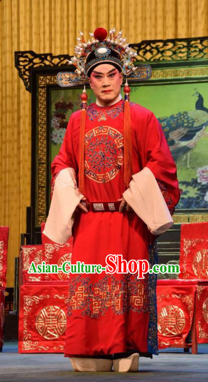Da Jin Zhi Chinese Shanxi Opera Noble Childe Guo ai Apparels Costumes and Headpieces Traditional Jin Opera Young Male Garment Prince Clothing