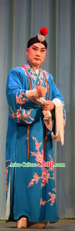 Da Jin Zhi Chinese Shanxi Opera Xiaosheng Apparels Costumes and Headpieces Traditional Jin Opera Prince Guo Ai Garment Young Male Clothing