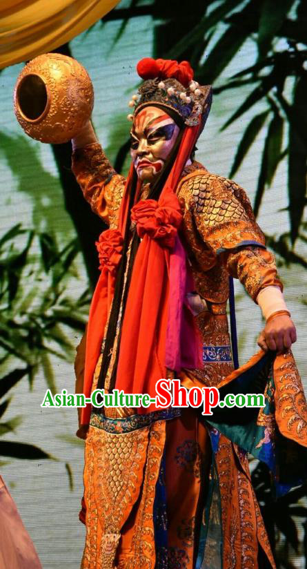 Madam White Snake Chinese Shanxi Opera Jing Role Apparels Costumes and Headpieces Traditional Jin Opera Garment Celestial General Clothing