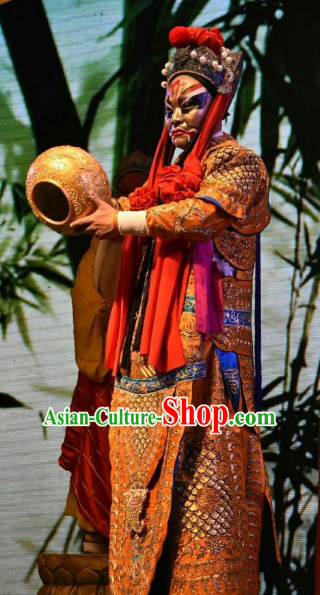 Madam White Snake Chinese Shanxi Opera Jing Role Apparels Costumes and Headpieces Traditional Jin Opera Garment Celestial General Clothing