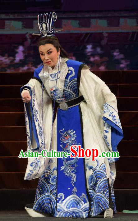 Madam Ruyi Chinese Shanxi Opera Xiaosheng Apparels Costumes and Headpieces Traditional Jin Opera Young Male Gentleman Royal Prince Li Zhi Clothing