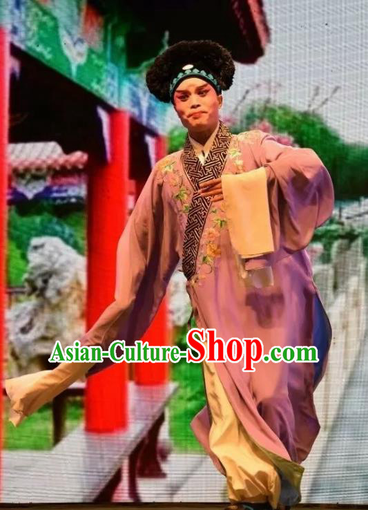 Madam White Snake Chinese Shanxi Opera Young Male Apparels Costumes and Headpieces Traditional Jin Opera Niche Xu Xian Garment Xiaosheng Clothing