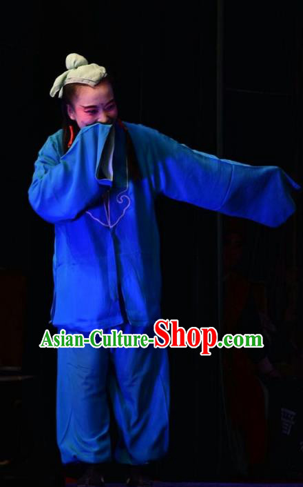 Breeze Pavilion Chinese Shanxi Opera Wa Wa Sheng Apparels Costumes and Headpieces Traditional Jin Opera Young Boy Garment Zhang Jibao Clothing