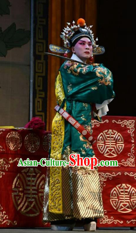 Sacrifice Chinese Shanxi Opera Prince Apparels Costumes and Headpieces Traditional Jin Opera Xiaosheng Garment Noble Childe Zhao Shuo Clothing