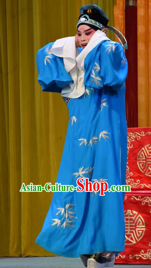 Fu Gui Tu Chinese Shanxi Opera Niche Apparels Costumes and Headpieces Traditional Jin Opera Xiaosheng Garment Scholar Ni Jun Clothing