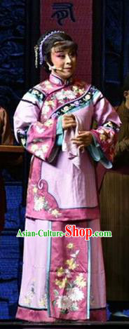 Chinese Jin Opera Rich Mistress Garment Costumes and Headdress Wang Jia Da Yuan Traditional Shanxi Opera Young Female Dress Actress Apparels