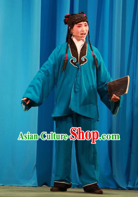 Chun Jiang Yue Chinese Shanxi Opera Wa Wa Sheng Apparels Costumes and Headpieces Traditional Jin Opera Young Boy Garment Liu Bao Clothing