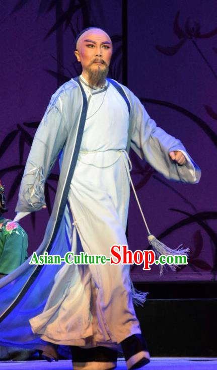 He Qing Hai Yan Chinese Shanxi Opera Elderly Male Apparels Costumes and Headpieces Traditional Jin Opera Garment Qing Dynasty Governor Li Yumei Clothing