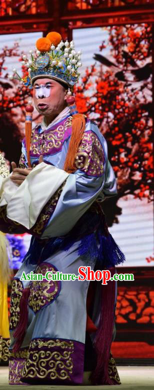 Big Feet Empress Chinese Shanxi Opera Eunuch Apparels Costumes and Headpieces Traditional Jin Opera Palace Servant Garment Clothing