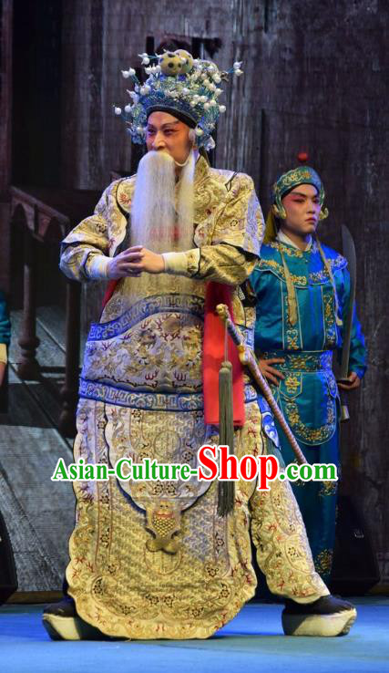 Shou Jiang Wei Chinese Shanxi Opera General Apparels Costumes and Headpieces Traditional Jin Opera Shogun Zhao Yun Garment Armor Clothing