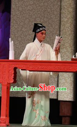 Hua Tian Wai Zhuan Chinese Shanxi Opera Scholar Bian Ji Apparels Costumes and Headpieces Traditional Jin Opera Xiaosheng Garment Niche Clothing