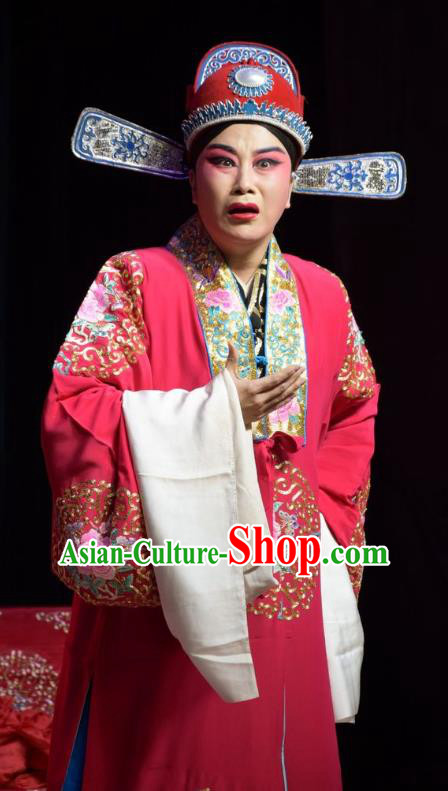 Legend of Leper Chinese Shanxi Opera Bridegroom Apparels Costumes and Headpieces Traditional Jin Opera Xiaosheng Garment Scholar Chen Lvqin Clothing