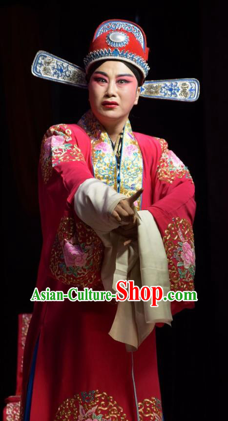 Legend of Leper Chinese Shanxi Opera Bridegroom Apparels Costumes and Headpieces Traditional Jin Opera Xiaosheng Garment Scholar Chen Lvqin Clothing
