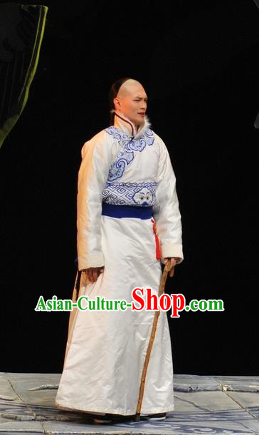 Under the Red Banner Chinese Qu Opera Niche Apparels Costumes and Headpieces Traditional Beijing Opera Young Male Garment Qing Dynasty Childe Clothing