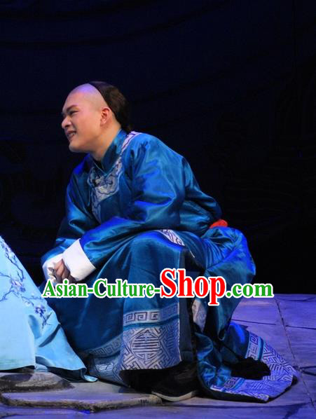 Under the Red Banner Chinese Qu Opera Childe Apparels Costumes and Headpieces Traditional Beijing Opera Xiaosheng Garment Qing Dynasty Niche Clothing