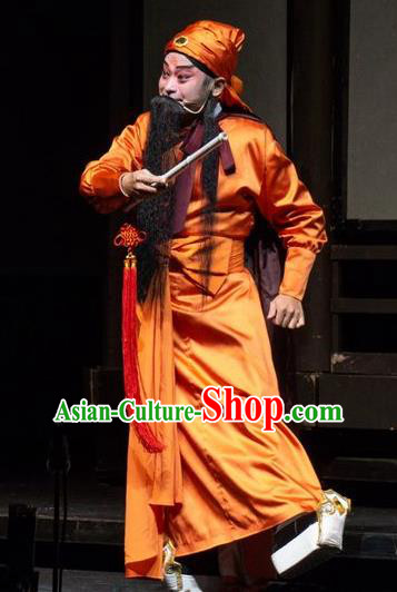 Ni Chang Chang Ge Chinese Hubei Hanchu Opera Laosheng Apparels Costumes and Headpieces Traditional Han Opera Elderly Male Garment Li Longji Clothing