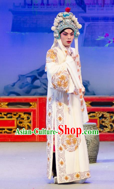 The Princess in Distress Chinese Guangdong Opera Young Male Yelu Junxiong Apparels Costumes and Headpieces Traditional Cantonese Opera Wusheng Garment Clothing