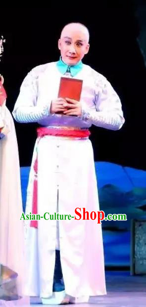 Hua Yue Ying Chinese Guangdong Opera Xiaosheng Apparels Costumes and Headpieces Traditional Cantonese Opera Young Male Garment Scholar Lin Yuansheng Clothing