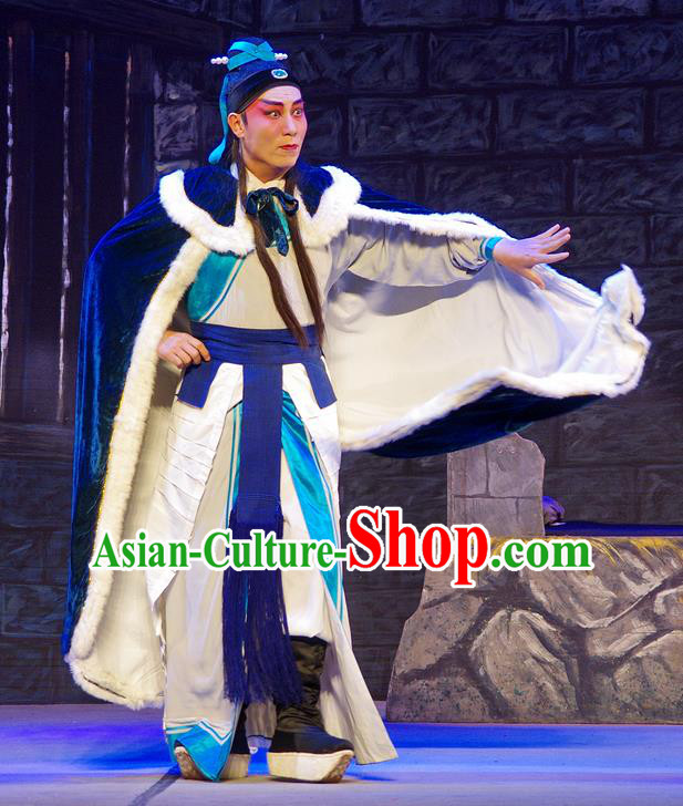 Chinese Guangdong Opera King of Yue Gou Jian Apparels Costumes and Headpieces Traditional Cantonese Opera Young Male Garment Lord Clothing