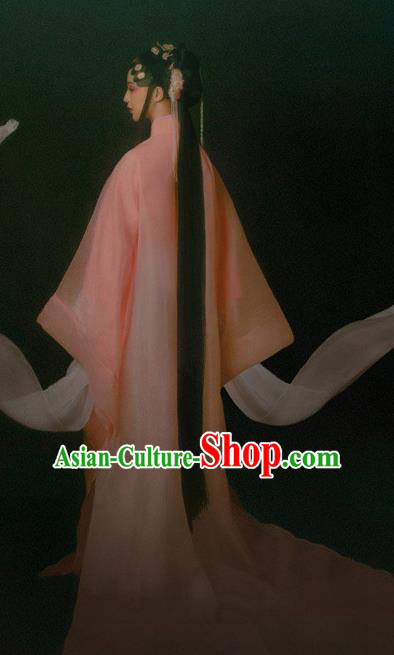 Chinese Traditional Beijing Opera Hanfu Dress Apparels Ancient Ming Dynasty Royal Princess Historical Costumes and Headpieces for Women
