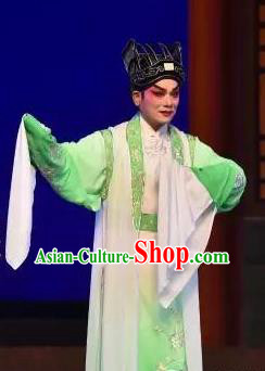 Chinese Guangdong Opera Niche Fan Li Apparels Costumes and Headpieces Traditional Cantonese Opera Young Male Garment Xiaosheng Clothing